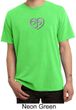 Mens Yoga Shirt OM Heart Pigment Dyed Tee T-Shirt