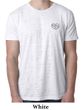 Mens Yoga Shirt OM Heart Pocket Print Burnout Tee T-Shirt