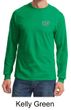 Mens Yoga Shirt OM Heart Pocket Print Long Sleeve Tee T-Shirt