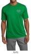Mens Yoga Shirt OM Heart Pocket Print Moisture Wicking Tee T-Shirt
