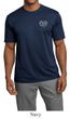 Mens Yoga Shirt OM Heart Pocket Print Moisture Wicking Tee T-Shirt