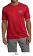 Mens Yoga Shirt OM Heart Pocket Print Moisture Wicking Tee T-Shirt