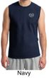 Mens Yoga Shirt OM Heart Pocket Print Muscle Tee T-Shirt