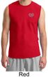 Mens Yoga Shirt OM Heart Pocket Print Muscle Tee T-Shirt