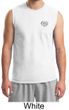 Mens Yoga Shirt OM Heart Pocket Print Muscle Tee T-Shirt