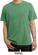 Mens Yoga Shirt OM Heart Pocket Print Pigment Dyed Tee T-Shirt