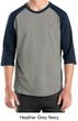Mens Yoga Shirt OM Heart Pocket Print Raglan Tee T-Shirt