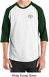 Mens Yoga Shirt OM Heart Pocket Print Raglan Tee T-Shirt