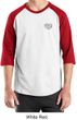 Mens Yoga Shirt OM Heart Pocket Print Raglan Tee T-Shirt