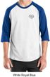 Mens Yoga Shirt OM Heart Pocket Print Raglan Tee T-Shirt
