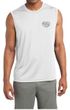 Mens Yoga Shirt OM Heart Pocket Print Sleeveless Moisture Wicking Tee