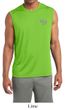 Mens Yoga Shirt OM Heart Pocket Print Sleeveless Moisture Wicking Tee