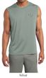 Mens Yoga Shirt OM Heart Pocket Print Sleeveless Moisture Wicking Tee