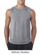 Mens Yoga Shirt OM Heart Pocket Print Sleeveless Tee T-Shirt