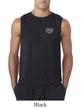 Mens Yoga Shirt OM Heart Pocket Print Sleeveless Tee T-Shirt