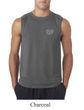 Mens Yoga Shirt OM Heart Pocket Print Sleeveless Tee T-Shirt