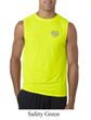 Mens Yoga Shirt OM Heart Pocket Print Sleeveless Tee T-Shirt