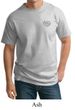 Mens Yoga Shirt OM Heart Pocket Print Tall Tee T-Shirt