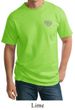 Mens Yoga Shirt OM Heart Pocket Print Tall Tee T-Shirt