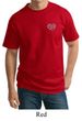 Mens Yoga Shirt OM Heart Pocket Print Tall Tee T-Shirt