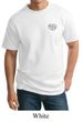 Mens Yoga Shirt OM Heart Pocket Print Tall Tee T-Shirt