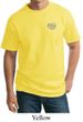 Mens Yoga Shirt OM Heart Pocket Print Tall Tee T-Shirt