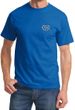 Mens Yoga Shirt OM Heart Pocket Print Tee T-Shirt