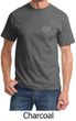 Mens Yoga Shirt OM Heart Pocket Print Tee T-Shirt