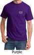 Mens Yoga Shirt OM Heart Pocket Print Tee T-Shirt