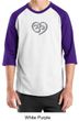 Mens Yoga Shirt OM Heart Raglan Tee T-Shirt