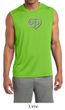 Mens Yoga Shirt OM Heart Sleeveless Moisture Wicking Tee T-Shirt