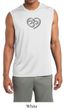 Mens Yoga Shirt OM Heart Sleeveless Moisture Wicking Tee T-Shirt