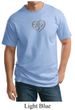 Mens Yoga Shirt OM Heart Tall Tee T-Shirt