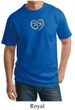 Mens Yoga Shirt OM Heart Tall Tee T-Shirt