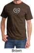 Mens Yoga Shirt OM Heart Tee T-Shirt
