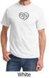 Mens Yoga Shirt OM Heart Tee T-Shirt
