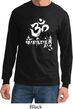Mens Yoga Shirt OM Mani Padme Hum Long Sleeve Tee T-Shirt