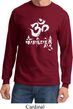 Mens Yoga Shirt OM Mani Padme Hum Long Sleeve Tee T-Shirt