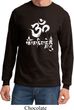 Mens Yoga Shirt OM Mani Padme Hum Long Sleeve Tee T-Shirt