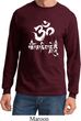 Mens Yoga Shirt OM Mani Padme Hum Long Sleeve Tee T-Shirt