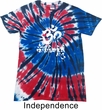 Mens Yoga Shirt OM Mani Padme Hum Patriotic Tie Dye Tee T-shirt