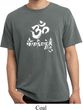 Mens Yoga Shirt OM Mani Padme Hum Pigment Dyed Tee T-Shirt