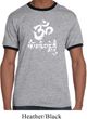 Mens Yoga Shirt OM Mani Padme Hum Ringer Tee T-Shirt