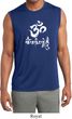 Mens Yoga Shirt OM Mani Padme Hum Sleeveless Moisture Wicking Tee