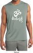 Mens Yoga Shirt OM Mani Padme Hum Sleeveless Moisture Wicking Tee