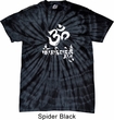 Mens Yoga Shirt OM Mani Padme Hum Spider Tie Dye Tee T-shirt