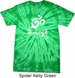 Mens Yoga Shirt OM Mani Padme Hum Spider Tie Dye Tee T-shirt