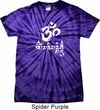 Mens Yoga Shirt OM Mani Padme Hum Spider Tie Dye Tee T-shirt