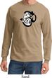 Mens Yoga Shirt Om Mashup Long Sleeve Tee T-Shirt