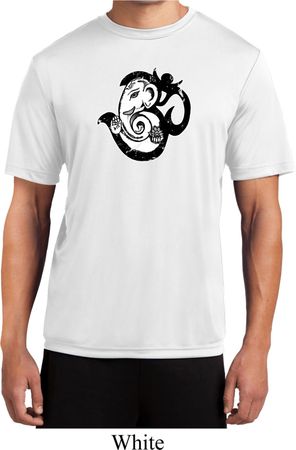 Mens Yoga Shirt Om Mashup Moisture Wicking Tee T-Shirt